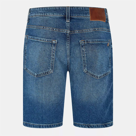 Light Blue Washed Denim Shorts