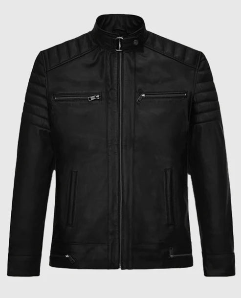 Men’s Classic Black Leather Jacket