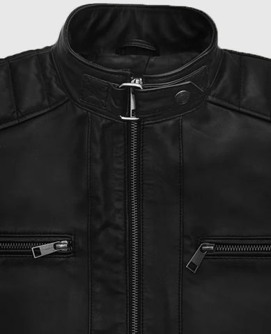 Men’s Classic Black Leather Jacket