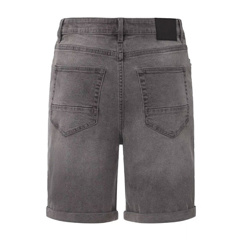 Washed Grey Denim Shorts – Modern Casual Fit