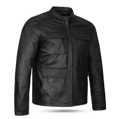 Men’s Black Biker Leather Jacket