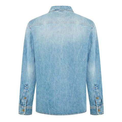 Men's Long Sleeves Denim Shirt STN Wash