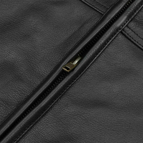 Minimalist Black Leather Vest