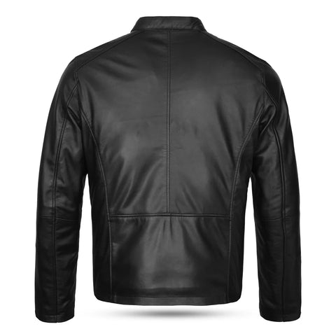 Men’s Black Biker Leather Jacket