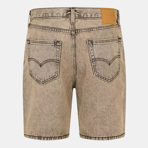 Sand Beige Washed Denim Shorts – Relaxed Summer Fit