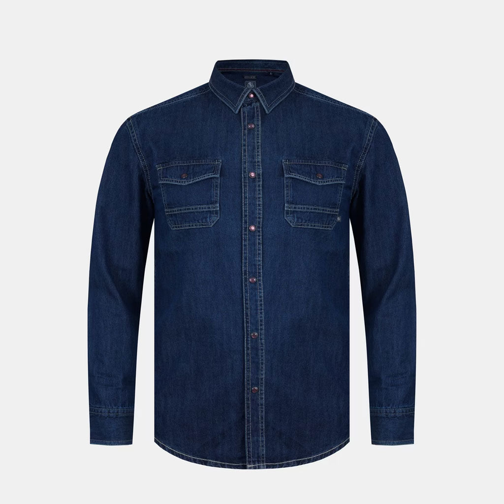 Men’s Dark Blue Denim Shirt