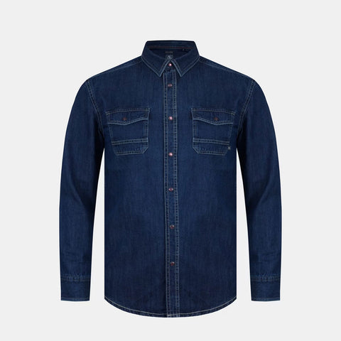 Men’s Dark Blue Denim Shirt