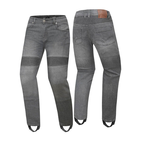 Men’s Premium Grey Color Kevlar Motorcycle Riding Jeans