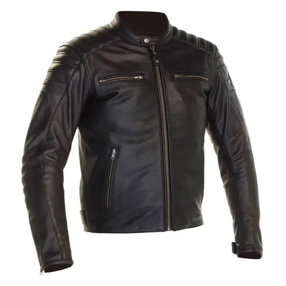 Men’s Classic Black Biker Leather Jacket