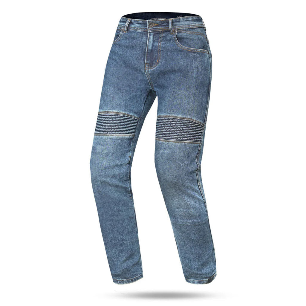 Men’s Kevlar Motorcycle Riding Jeans – Blue Biker Protective Denim