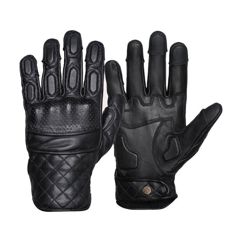 Premium Black Motorbike Riding Gloves for Men