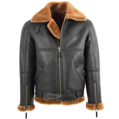 Original Sheepskin Shearling Jacket Tyler Brown