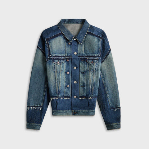 Indigo Color Denim Jackets Blouson