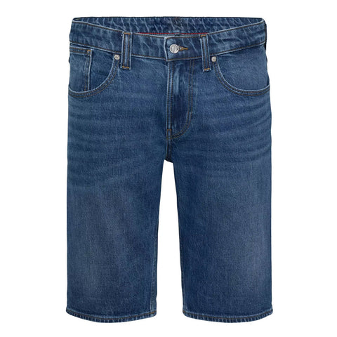 Mid Blue Washed Denim Shorts