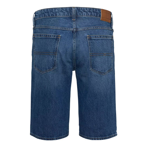 Mid Blue Washed Denim Shorts