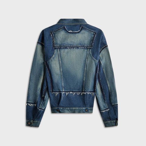 Indigo Color Denim Jackets Blouson