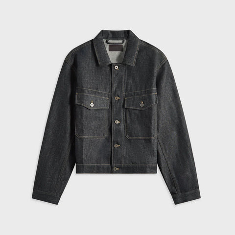 Denim Trucker Jacket Slate Color