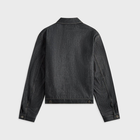 Denim Trucker Jacket Slate Color