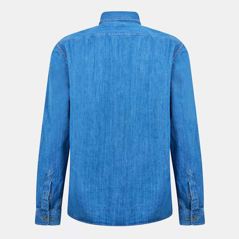 Men's  Long Sleeve Denim Shirt