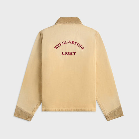 Denim Jacket Sierra Canvas Sand Brown Color Denim Jacket