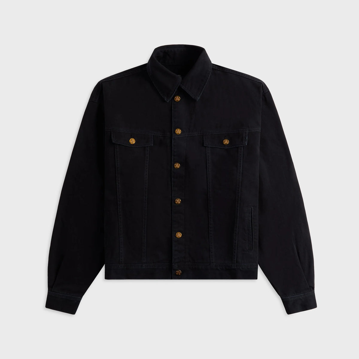 Denim Jacket Black Chachi Denim Trucker Jacket