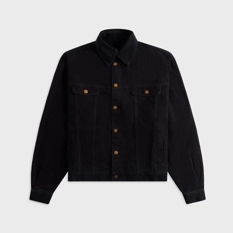 Denim Jacket Black Chachi Denim Trucker Jacket