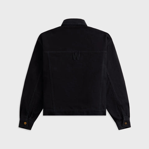 Denim Jacket Black Chachi Denim Trucker Jacket