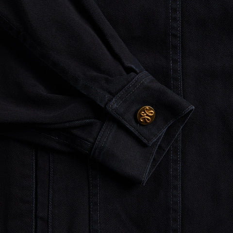 Denim Jacket Black Chachi Denim Trucker Jacket