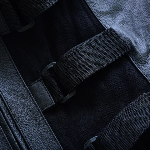 Men's Updated SWAT Team Style Leather Vest