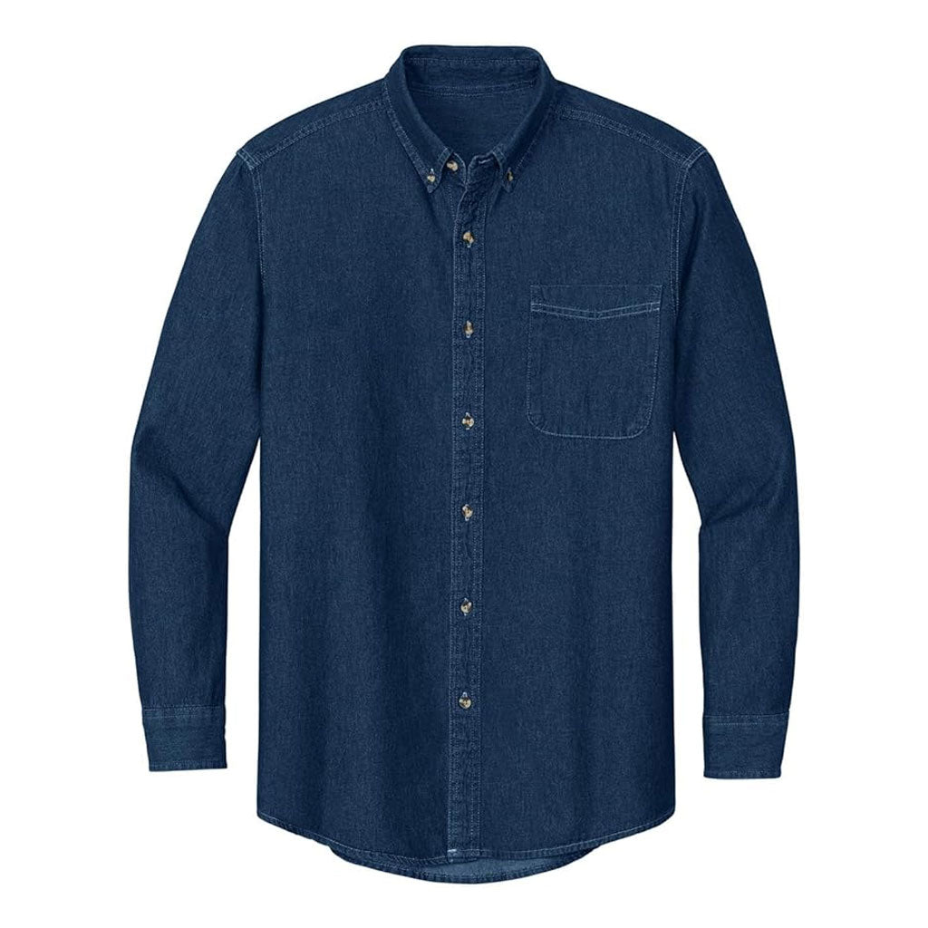 Men’s Denim Shirt – Classic Blue Button-Down