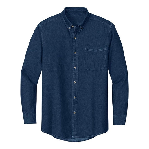 Men’s Denim Shirt – Classic Blue Button-Down