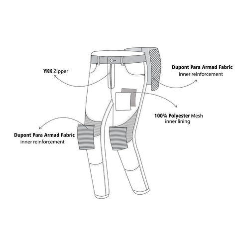 Protective Biker Kevlar Motorcycle Riding Jeans