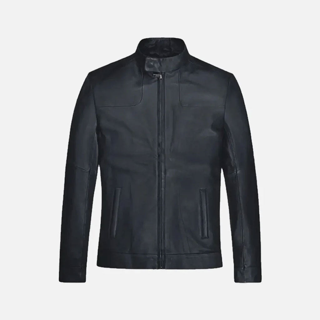 Men’s Black Slim Fit Leather Jacket