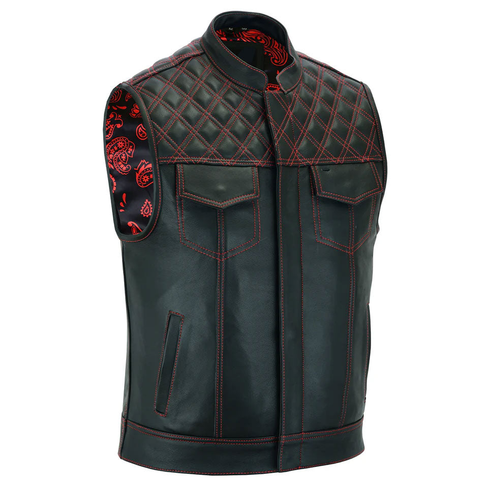 Premium Quality Black Leather Vest