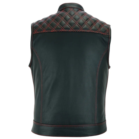 Premium Quality Black Leather Vest