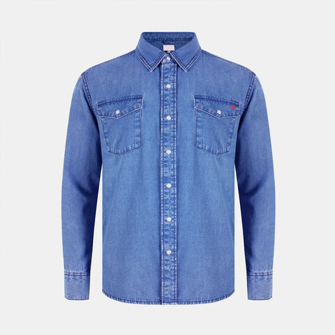 Men's Long Sleeve Denim Shirt