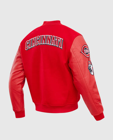 Men's Red Varsity Jacket MLB Cincinnati Varsity Jackets