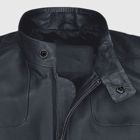 Men’s Black Slim Fit Leather Jacket