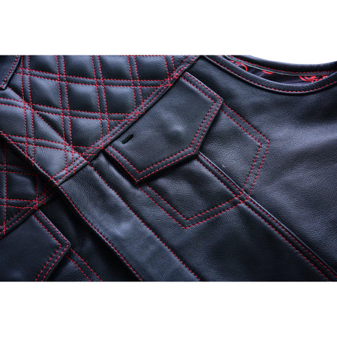 Premium Quality Black Leather Vest