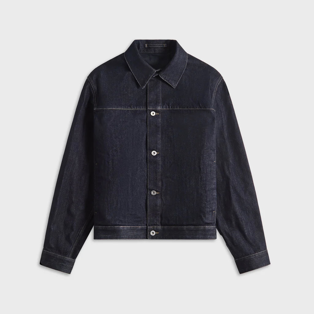 GW Blouson Magnet Color Check Denim Jacket