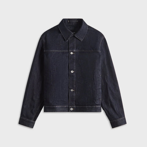 GW Blouson Magnet Color Check Denim Jacket