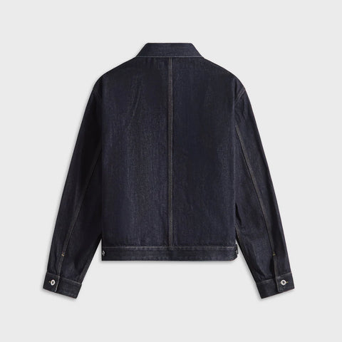GW Blouson Magnet Color Check Denim Jacket
