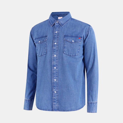 Men's Long Sleeve Denim Shirt