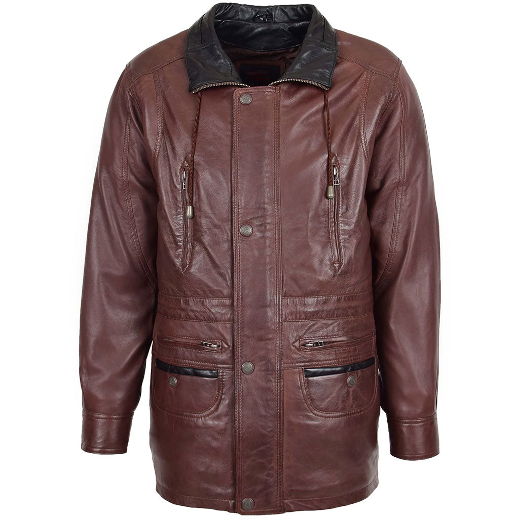 Men's Leather Winter Coat Jason Brown Leather coat