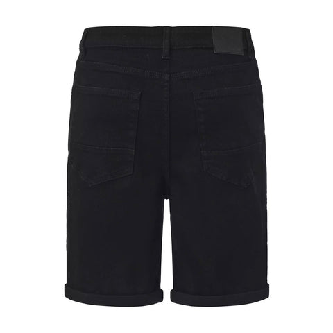 Classic Black Denim Shorts