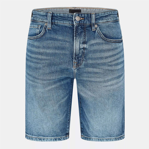 Light Blue Washed Denim Shorts